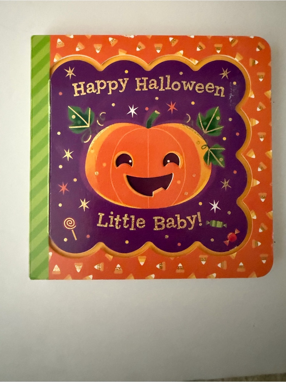 Happy Halloween Little Baby! Board Book - Orange Pumpkin Design